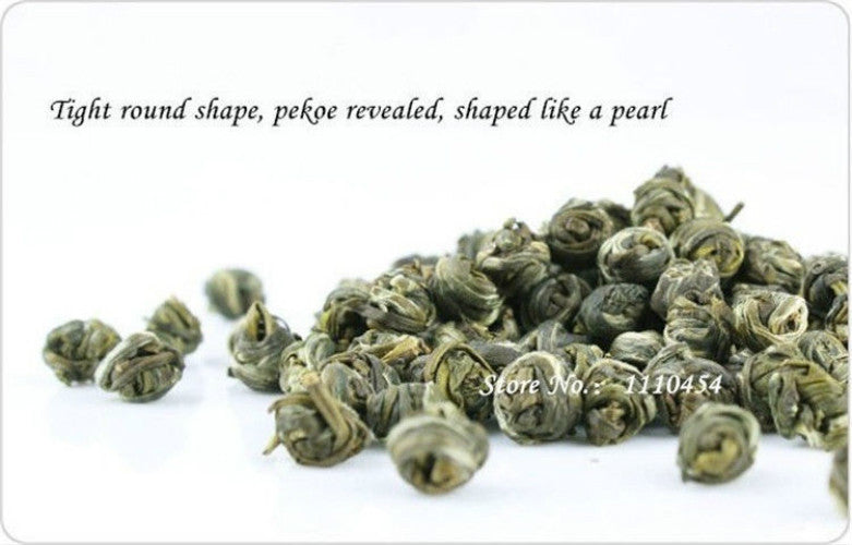 100g Organic Jasmine Flower Tea Pearl Green Tea Chinese Fragrant Tea Loose Leaf