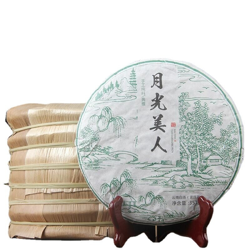Pu erh Tea Moonlight White Yueguangbai Beauty Green Tea 357gPu'erTea Cake -