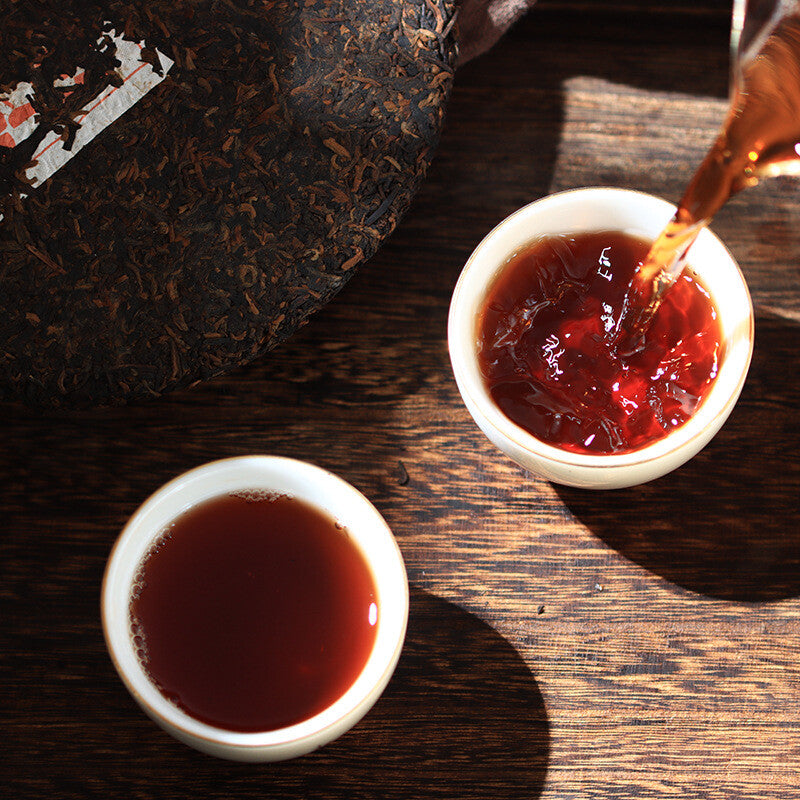 357g Ripe Puerh Tea Cake Yunnan Tea Cake