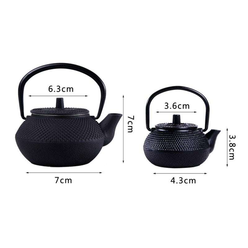 Tea Set 300ml Infuser Mini Cast Iron Kettle Strainer Teapot Tea Sets Drinkware