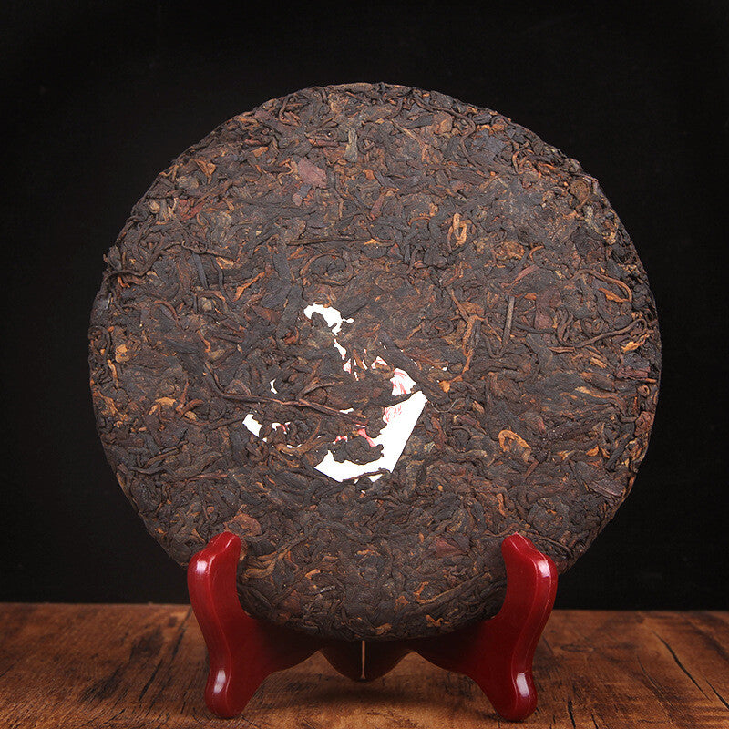 Seven Seed Cake Tea 357g Pu'er Tea Maker Golden Hao Maker Tea CakeYiwu Yunnan-
