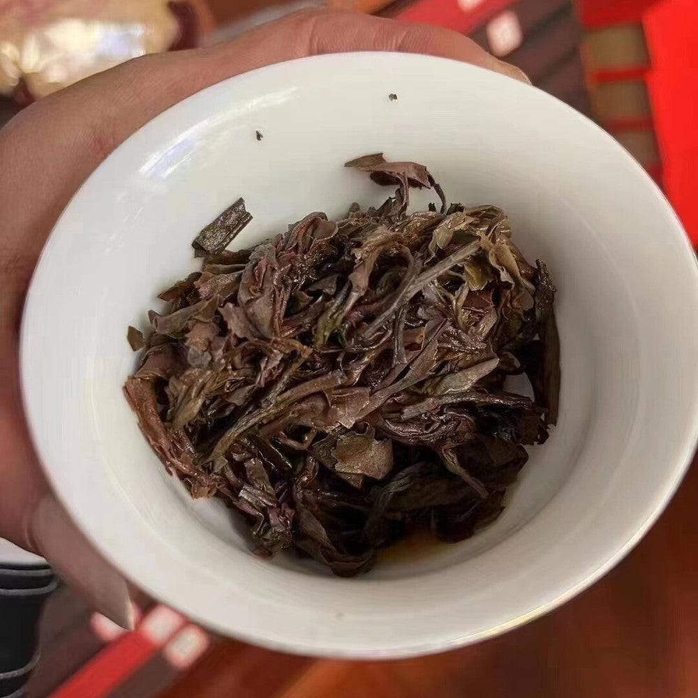500g Yunnan Old Puerh Raw Tea 1970 Menghai Aged Pu-erh Brick Tea Pu'er Tea Brick