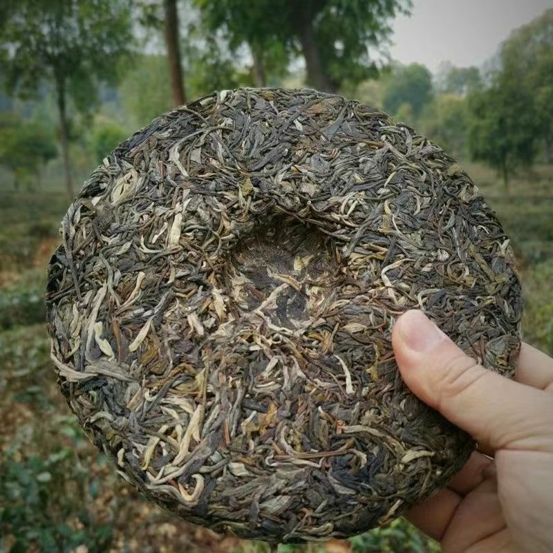 357g Raw Puerh Tea Cake Mengkulaoshu Pu-erh Tea 2020 Year Early Spring Pu'er Tea