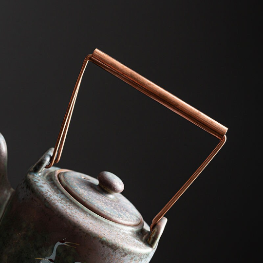 Ceramic Teapots Crane Pottery Tea Pot for Tea Lovers