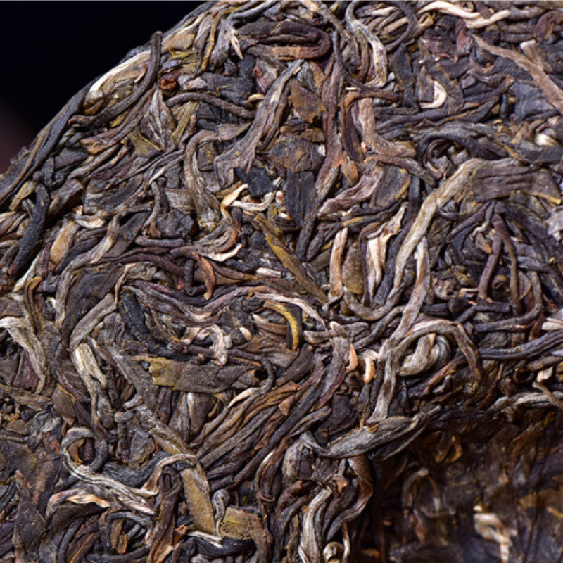 357g Yunnan Big Tree Pu'er Cha Tea Cake Natural Green Tea 2017 Spring Pu-Erh Tea