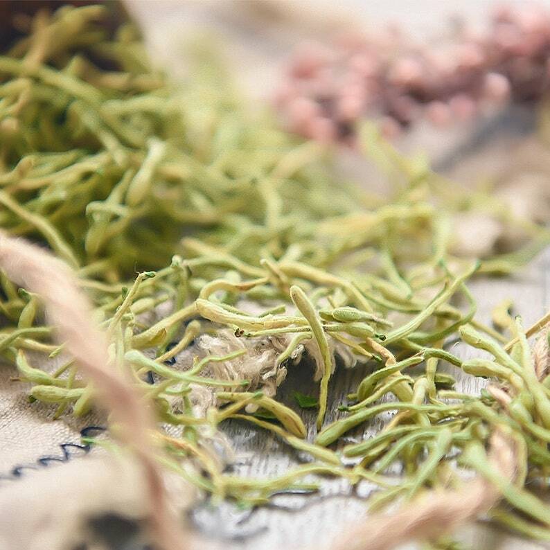Organic Honeysuckle Dried Herb Lonicera Japonica Herbal Teas Makes A Healthy Tea