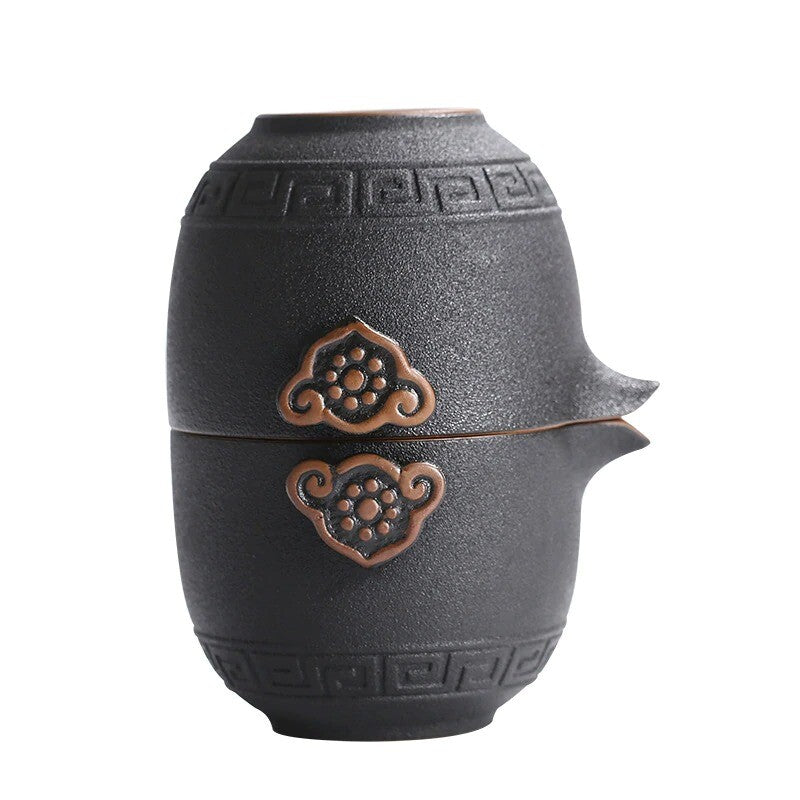 High Grade Chinese Tea Travel Set Ceramic Portable Teapot Porcelain Tea Ceremony