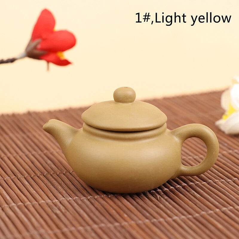 1Pc Purple Clay Finger Teapot Tea Pet Pocket Tea Set Ornaments Tea Decoration
