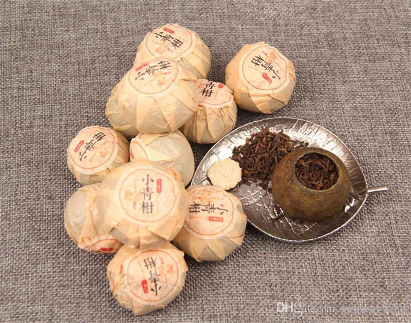 Organic Ripe Pu-erh Tea Boxed Black Tea 100g/3.52oz Small Green Citrus Puer Tea