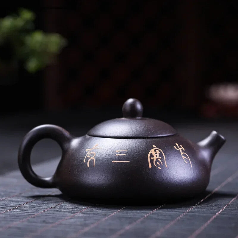 160ml Yixing Tea Pot Purple Clay Scoop Teapot Chinese Handmade Tea Set Kettle