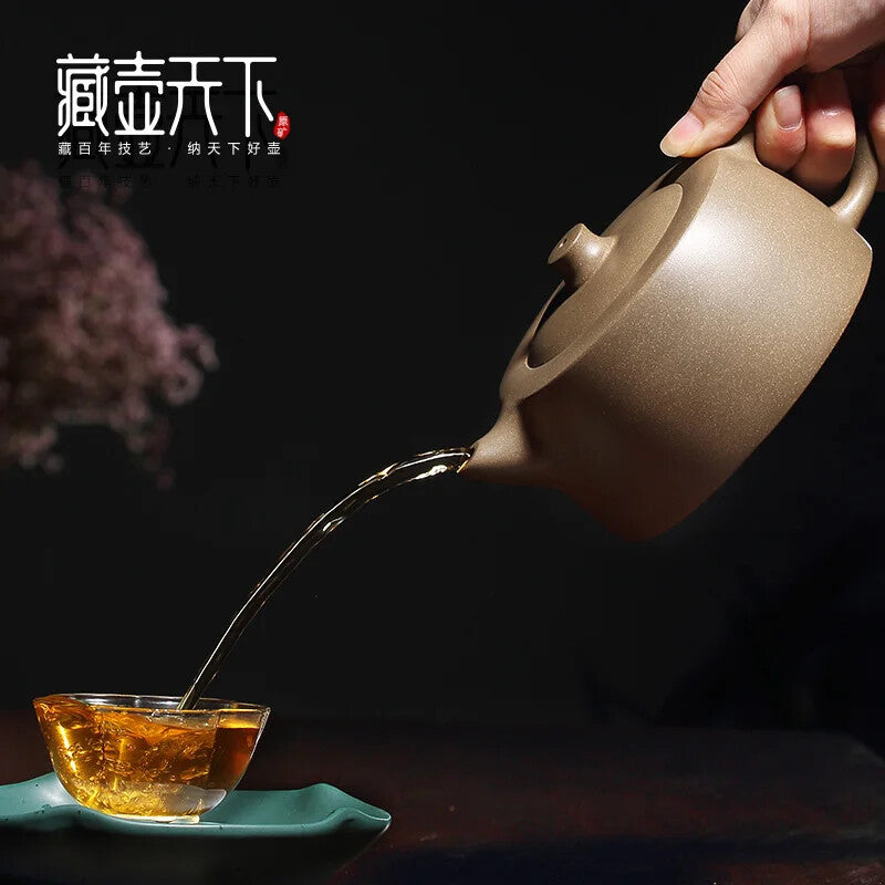 Zisha Teapot Yixing Tea Set Raw Ore Famous Zisha Teapot Kung Fu Tea pot cup 紫砂茶壶