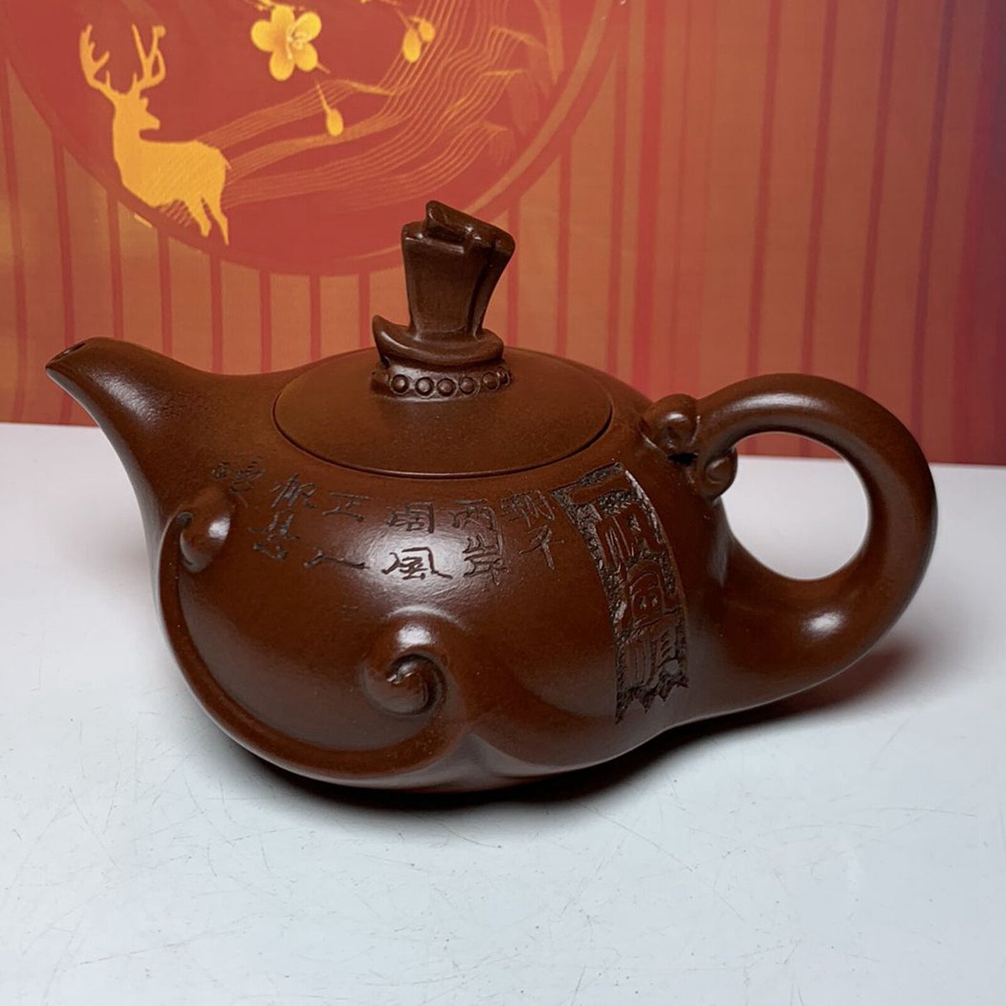 Vintage Chinese Yixing Purple Clay Teapot Zisha Ceremony Unique Teacups Teaware