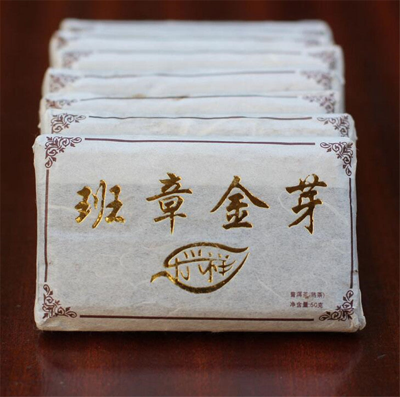 Pu'er Tea Black Tea Top Quality Ripe Puerh Tea 50g Brick Shu Chinese Yunnan Puer
