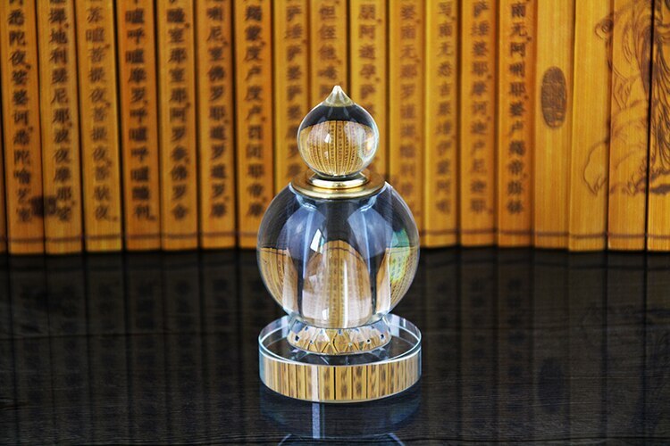 10cm Buddhism Sacred Stupa Pagoda Tower Buddhist Talisman Crystal Holy Statue