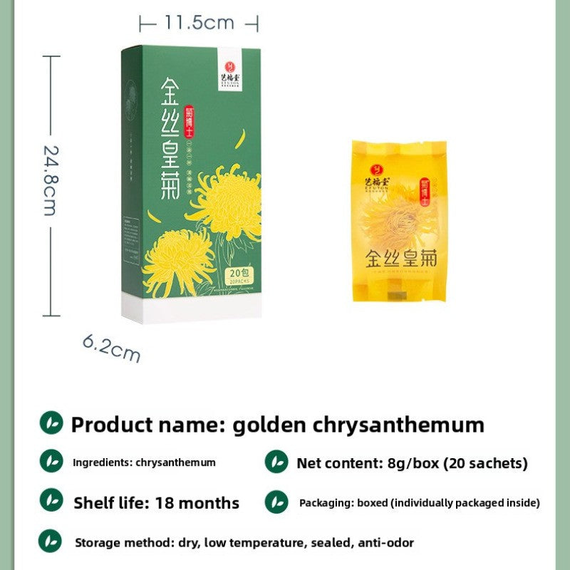 20 Packs High-quality Golden Chrysanthemum Tea Brew Tea Premium Flower Tea