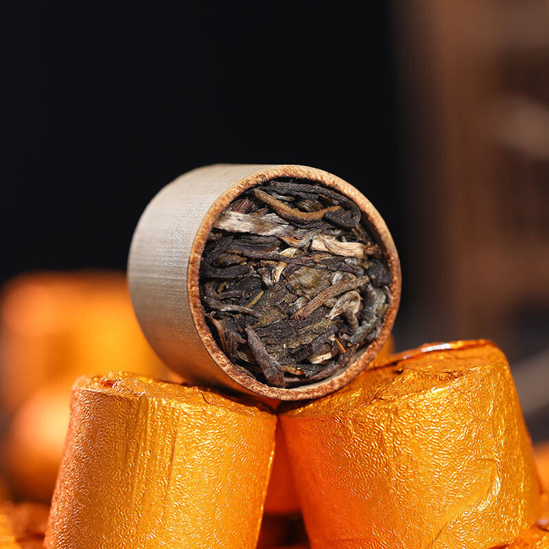 2017 Year new Bamboo Bingdao Ancient Puer Pu'er Puerh Tea Yunnan Raw 500g
