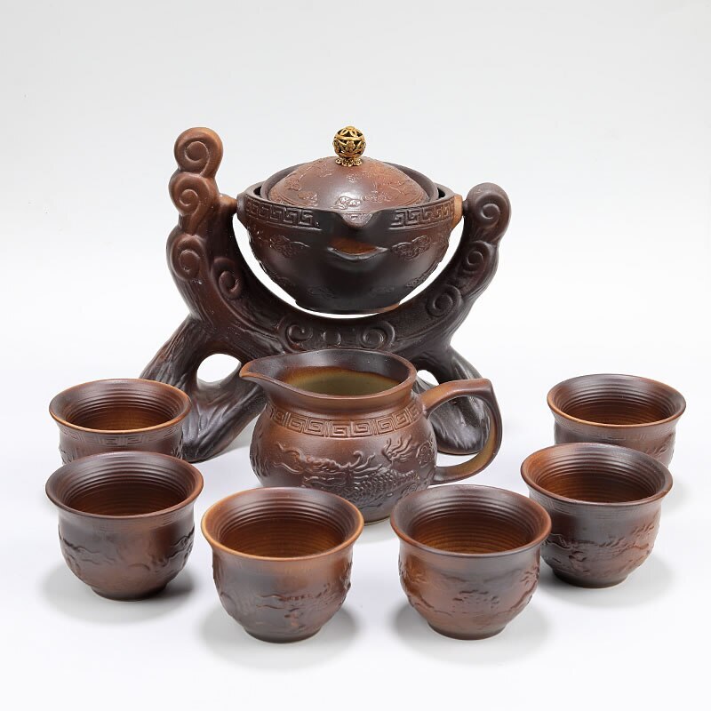 Tea Set Lazy Man Ceramic Teapot Semi Automatic Tea Making Kung Fu Tea Ceremony