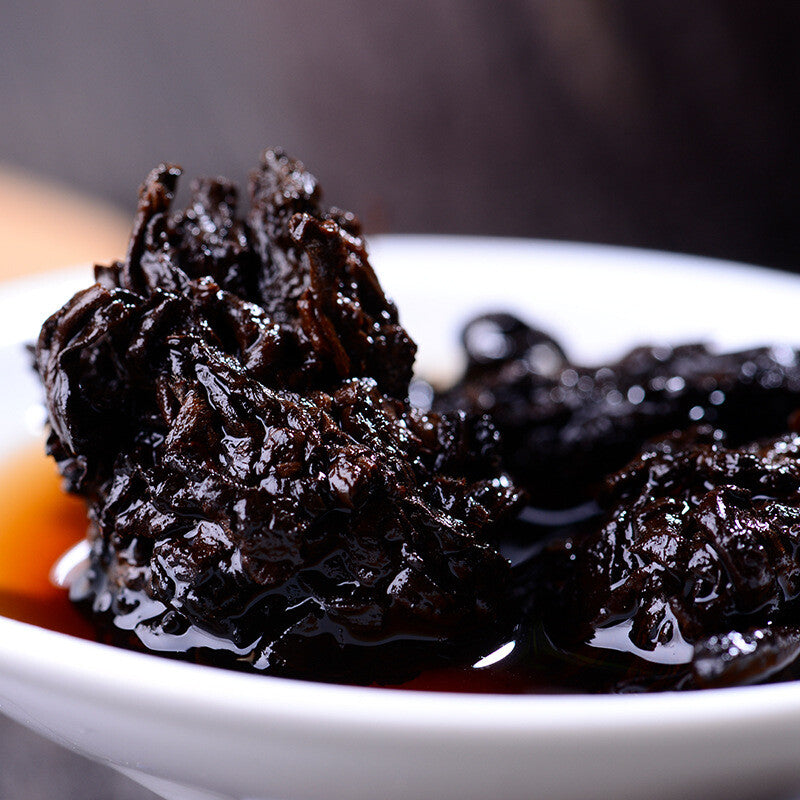 Puer Lao Cha Tou Ripe Tea Yunnan Pu'er Cooked Tea Old Tree Pu-erh Tea 500g