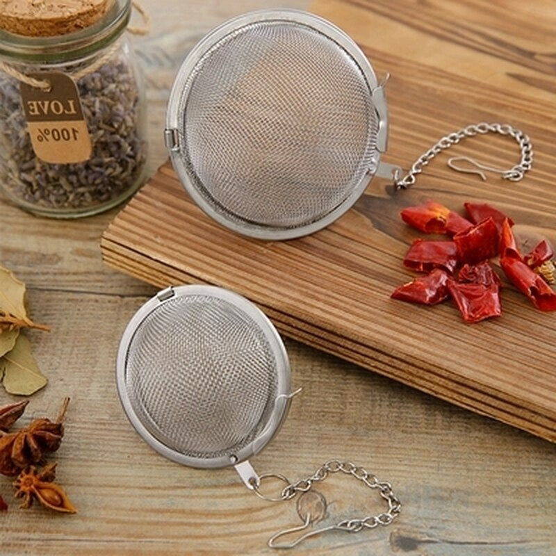 Tea Infuser Tea Ball Strainer Mesh Filter Herbal Ball Tea Tools Stainless Steel