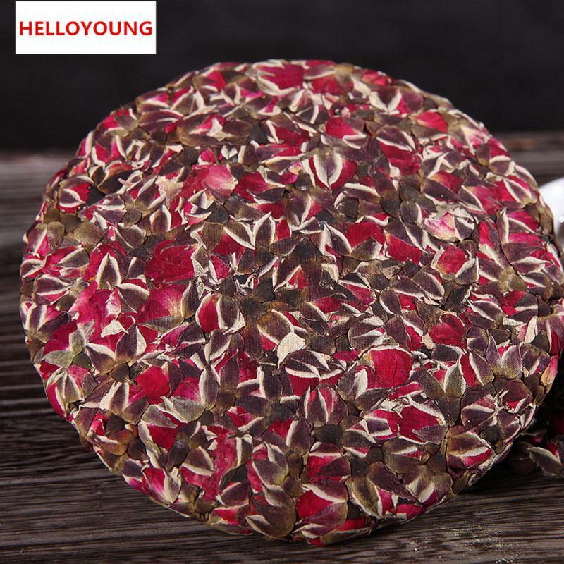 200g Organic Rose Flower Tea Cake Gomphrena Rose Tea New Scented Tea Compressed