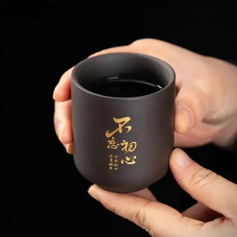 Chinese Yixing Purple Clay Teacup Coffee Cup Oolong Tea Handmade Tea Cup