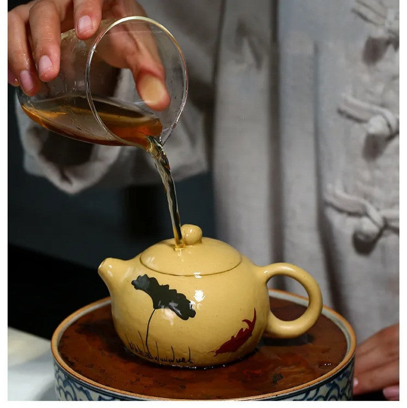 200ML Yixing Classic Tea Pot Purple Clay Xi Shi Teapots Handmade Tea Set