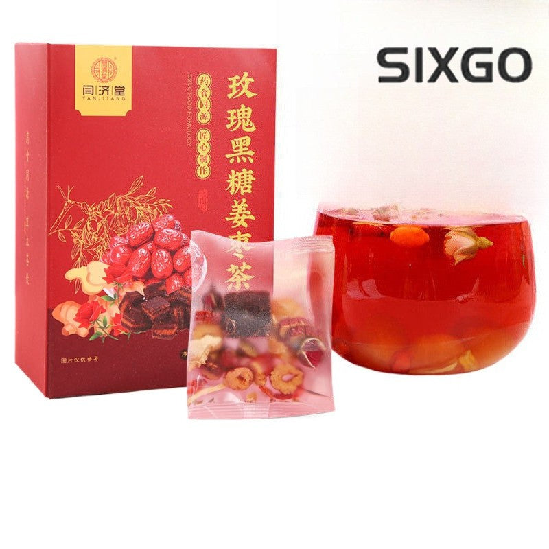 150g Rose Brown Sugar Ginger and Jujube Tea Goddess Qi Blood Tea Health Tea Bag
