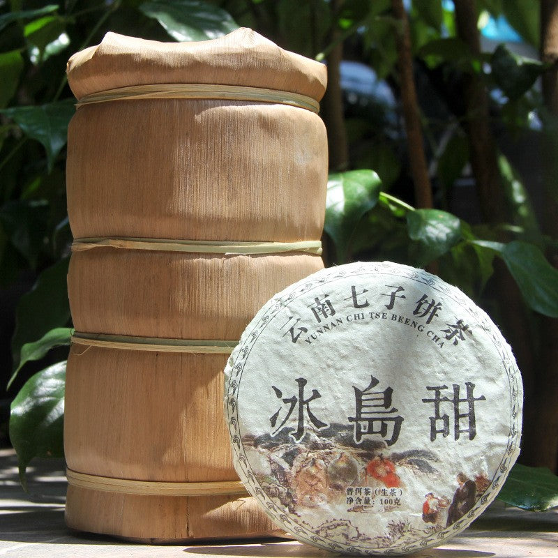 100g Authentic Iceland Sweet 2013 Raw Tea Pu'er Tea Yunnan Lincang Tea Cake