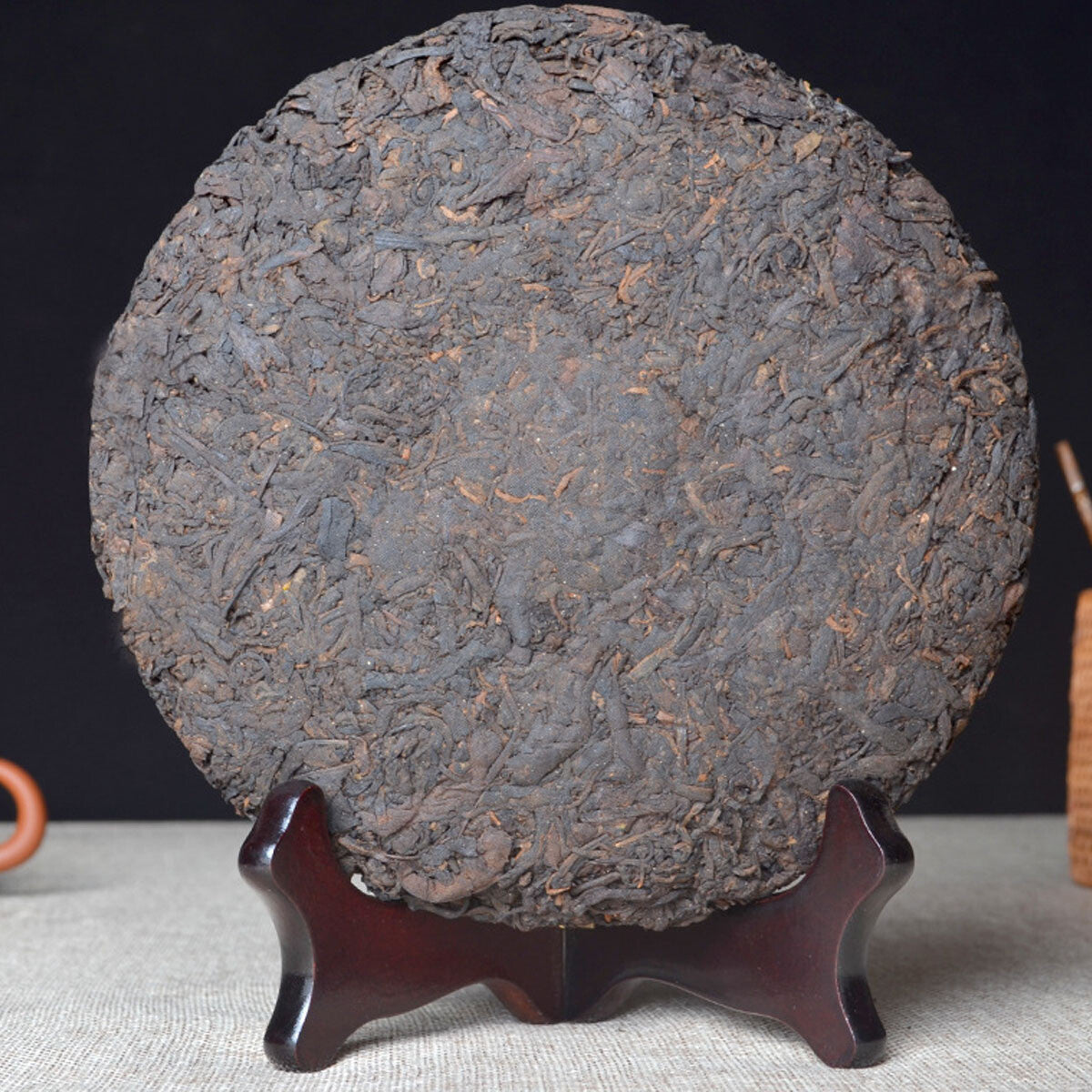 357g Puer Black Tea Puerh Tea Ripe Cake Yunnan Jingmaishan Premium Old Tree Tea