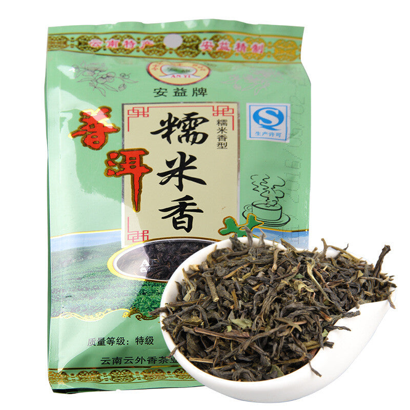 Loose Leaf Glutinous Rice Fragrant Puerh Tea Green Tea 500g Yunnan Raw Pu'er Tea