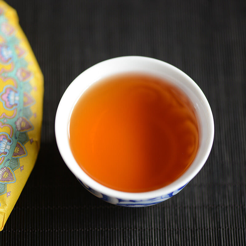 ChinaTea Yunnan Pu'er Tea 2021 Jinhao Yulian Palace Premium Puer Cooked Tea 357g