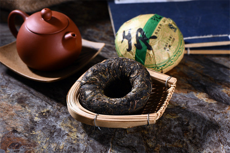 Yunnan Old Pu-erh Tea Tree Puer Tea 100g Shen Pu'er Tea Cake Raw Puerh Tea Cakes