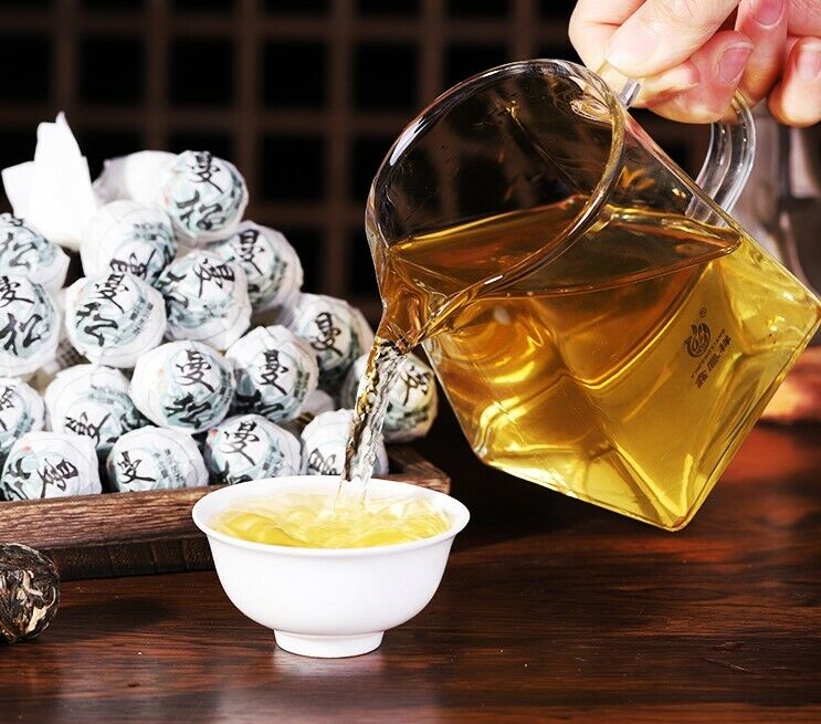 Pearl ManSong SaiHong Tea ancient puerh tea mini Raw pu'erh tuo tea LongZhu tea
