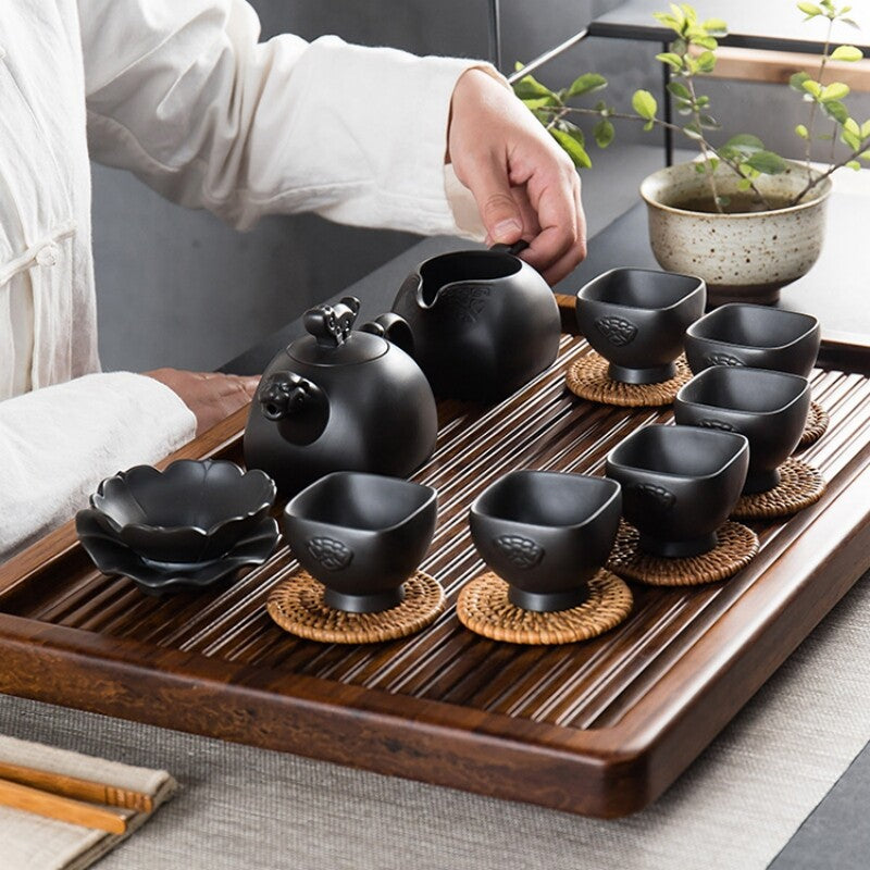 Complete Tea Set True Yixing Zisha Tea Pot Pitcher Matching Tea Cup Filter Net