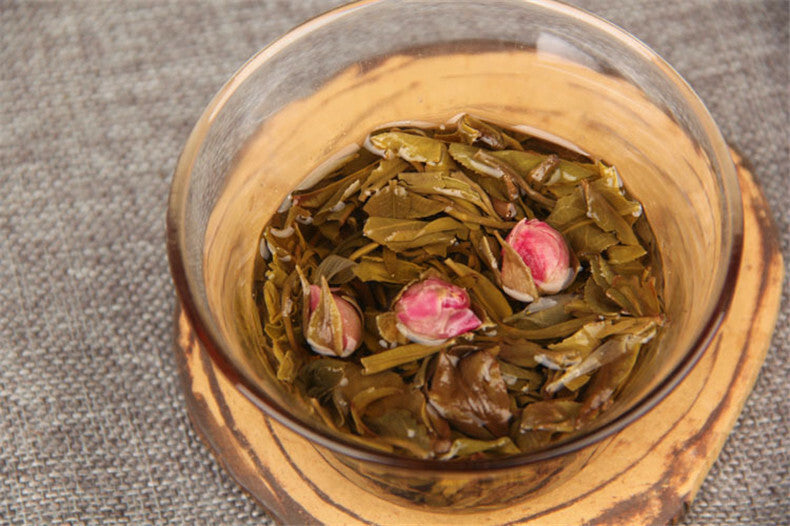Handmade Puer Tea Raw Pu er Rose Herbal Tea 500g Chinese Old Tree Mini Pu'er Cha