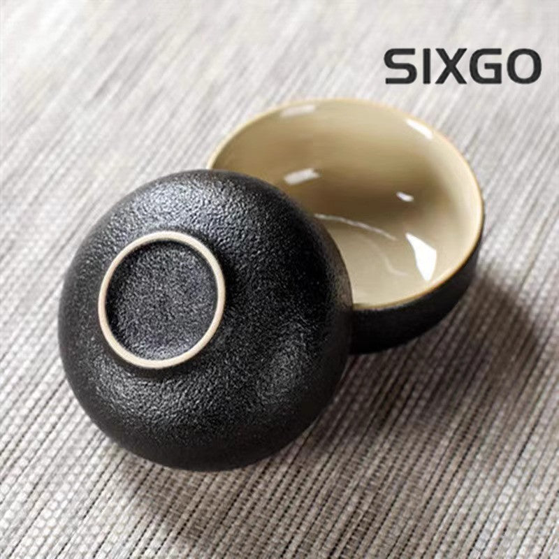 50ML Premium Black Pottery Tea Cup Master's Cup Kung Fu Tea Set Tea Tasting Cup
