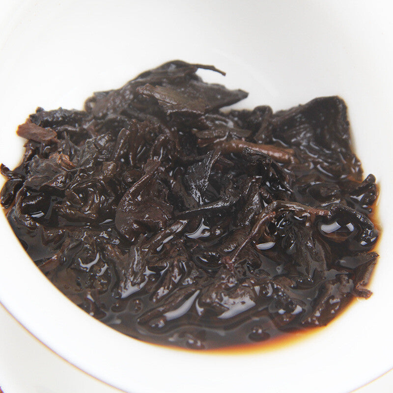 Yiwu Yunnan Seven Seed Cake Tea 357g Pu'er Tea Ripe Tea Golden Hao Ripe Tea Cake