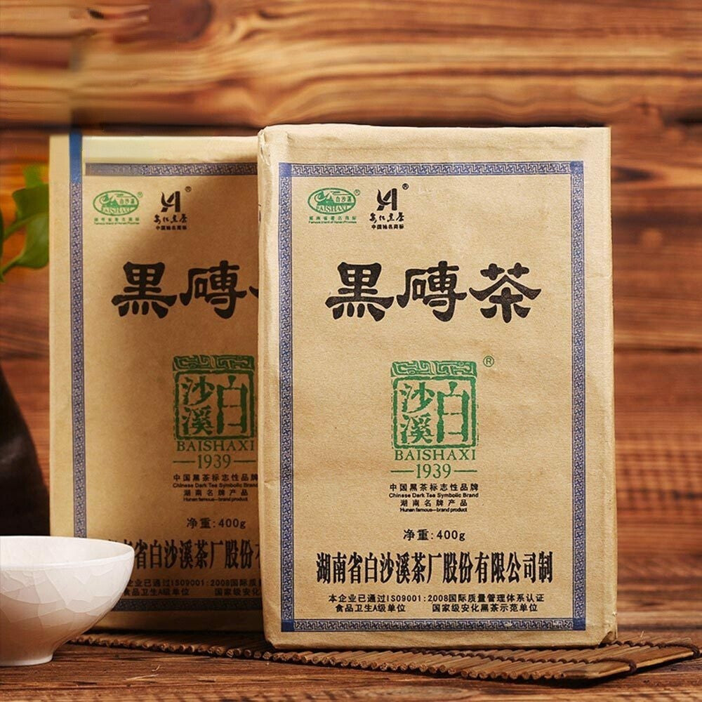 Anhua Baishaxi Hei Zhuan Cha Dark Tea Brick Tea Top Grade China Tea 400g
