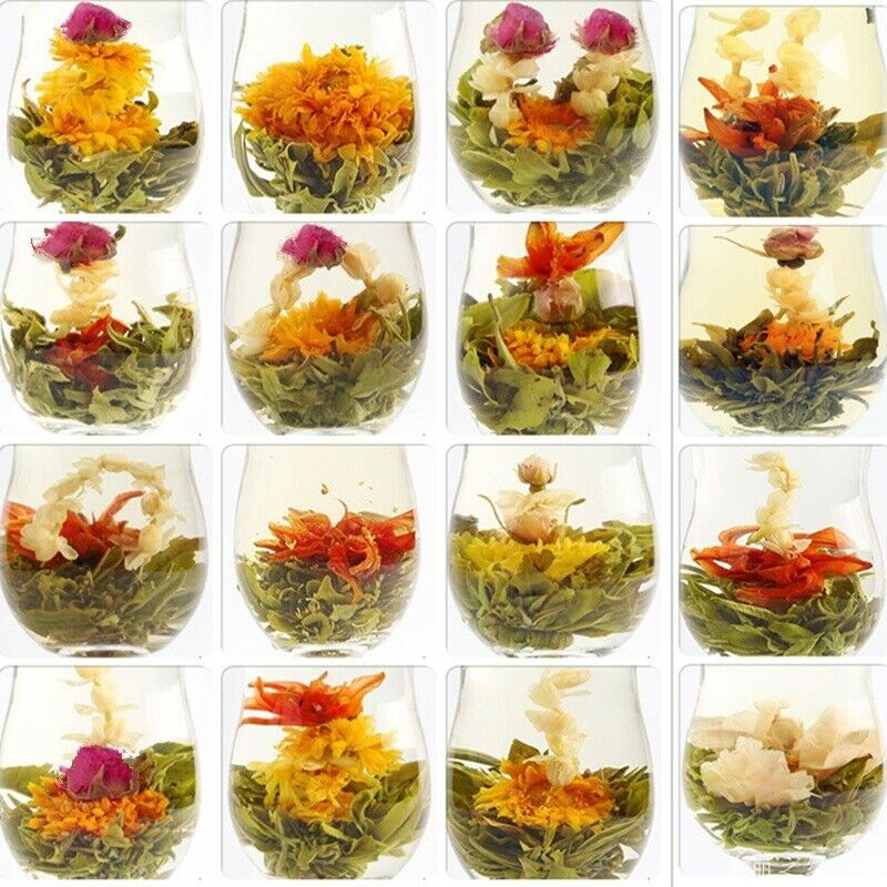 Chinese Blooming Flower Tea Natural Handmade 20 Pcs Flower Tea Ball Herbal Tea
