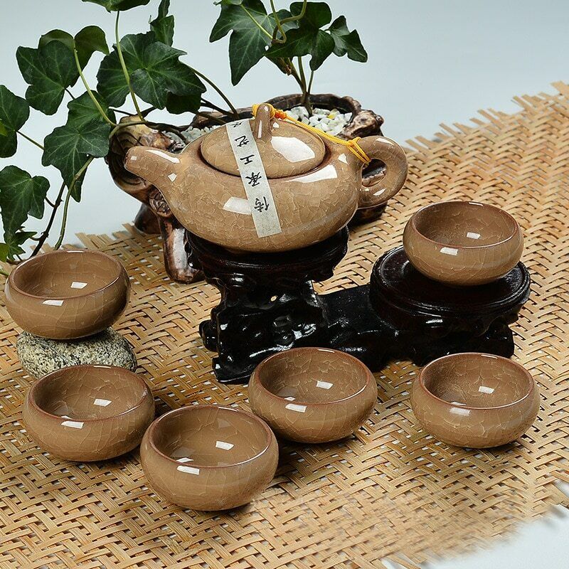 Ceramic Tea Set Drinkware Dehua Colorful Cup Chinese Kung Fu Tea Cup Tea Pot Set