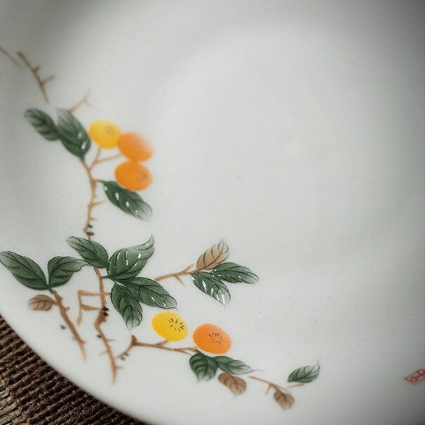 Chinese Porcelain Gaiwan Antique Zen Style Tureen Ceramic Covered Bowl Saucer