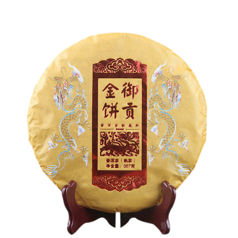 Pu-Erh Ripe Tea Cake Chinese Black Tea Health Care Puer Tea Pure Spring Tea 357g