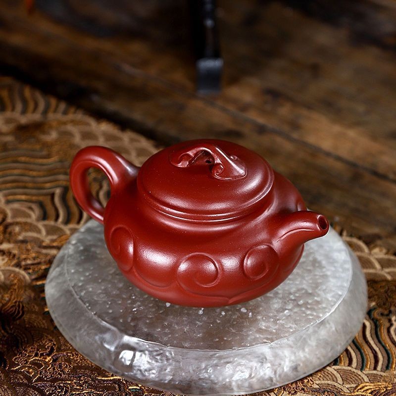 Yixing Zisha Teapot Handmade Dahongpao Clay Ruyi Tea Pot 200ml Kung Fu Tea