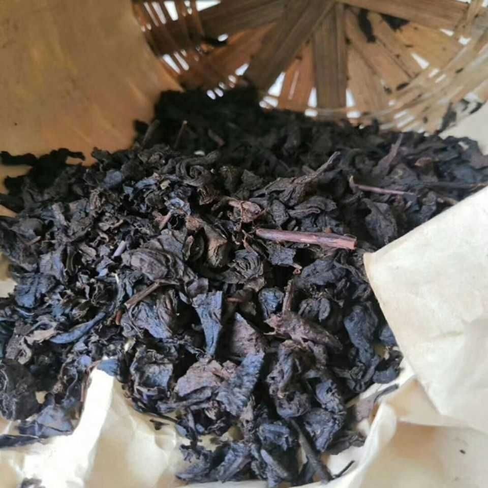 1990s Liubao Tea Black Tea Loose Tea Guangxi Aged Liu Pao 800g Basket Packed