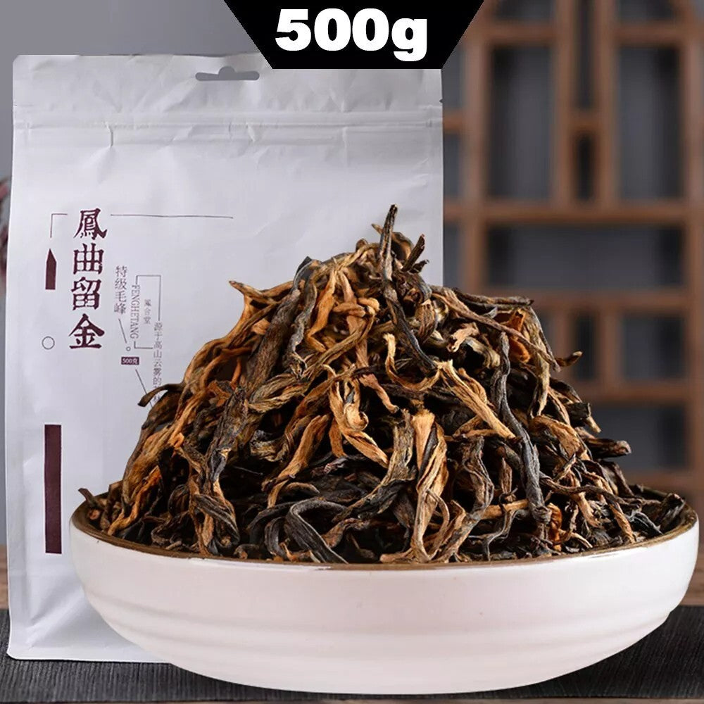 2025 Chinese Tea Black Tea Dian Hong Yunnan Dianhong Maofeng Tea 500g
