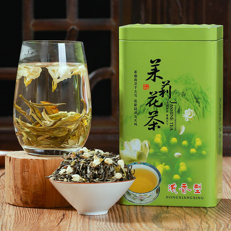 250g-500g Premium Bulk Jasmine Tea Canned Jasmine Flower Tea Healthy Gift Tea