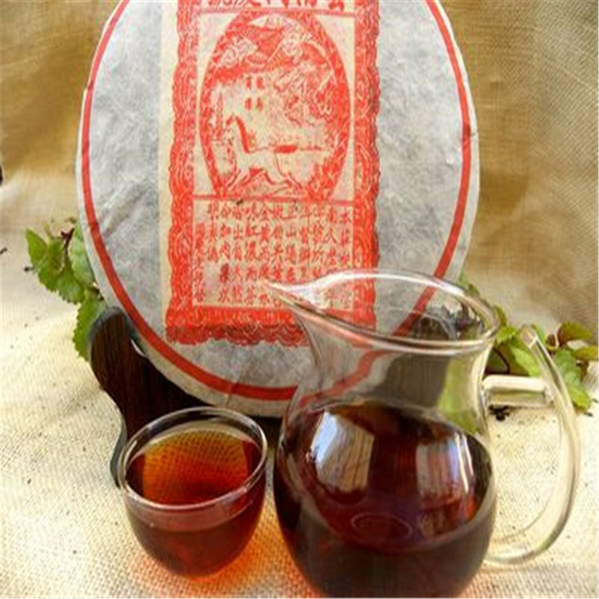 357g Ripe Puer Tea Yunnan Black Tea Tong Qing Hao Pu-erh Tea Cake Chinese Tea