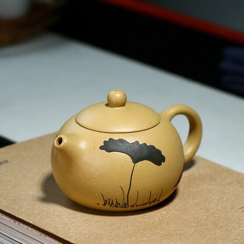200ML Yixing Classic Tea Pot Purple Clay Xi Shi Teapots Ore Kettle Tea Set