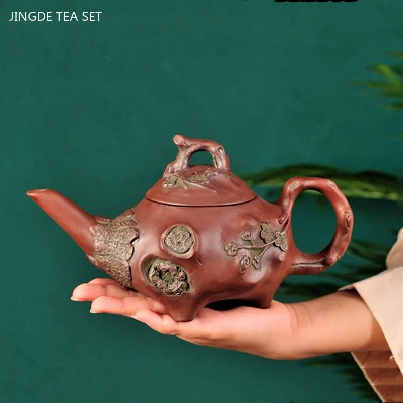 480ml Chinese Yixing Purple Clay Tea Pot Creative Tea Accessories Filter Teapot
