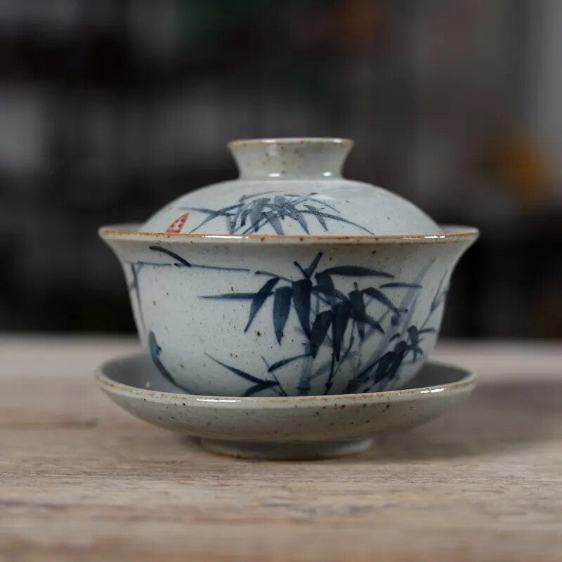 Chinese Gaiwan Pottery Tea Cup Bowl Kung Fu Teacups Ceramic Teaware Tea Tureen